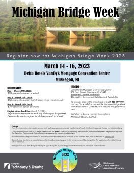 2023 Michigan Bridge Week information